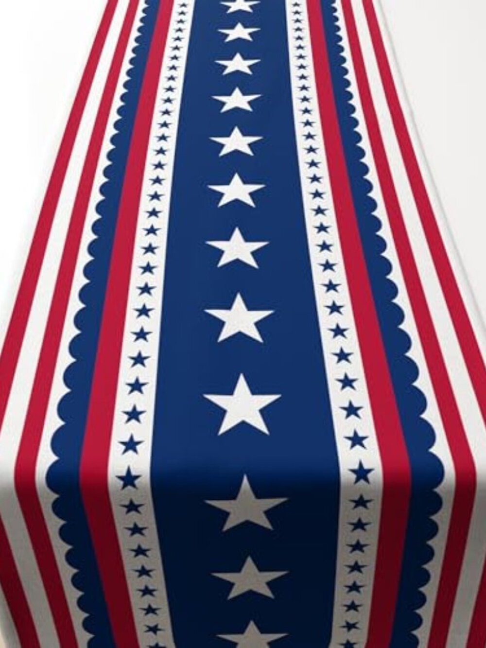 New - 4th of July Decorations - Patriotic USA‎ Stars Table Runner for Home